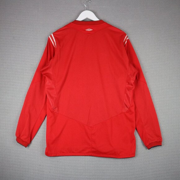 Umbro England Longsleeve Soccer Football Mens Jersey Mens Large Red - Picture 2 of 7